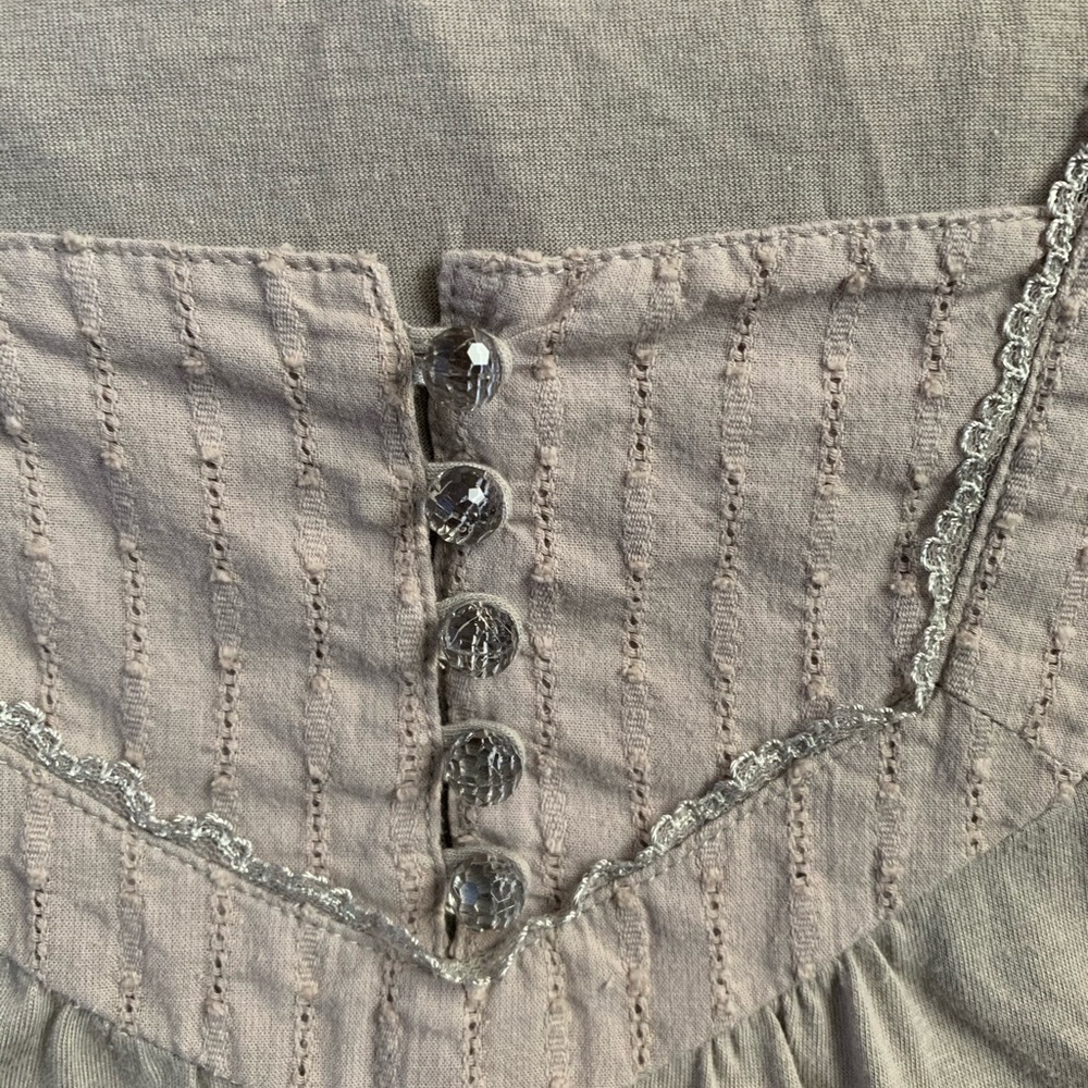Fossil long sleeve square neck top